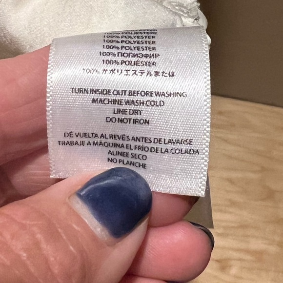 Michael Kors, tunic top, with gold studs, sleeveless, cream with shear inserts - Picture 5 of 5